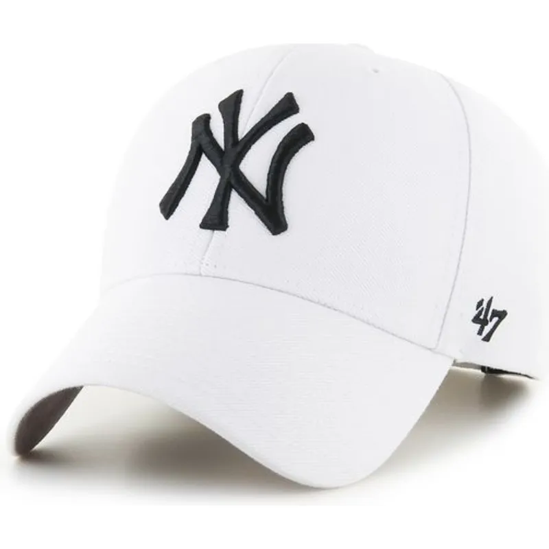 petten-gebogen-wit-snapback-van-new-york-yankees-mlb-van-47-brand