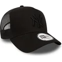 petten-gebogen-zwart-snapback-clean-a-frame-van-new-york-yankees-mlb-van-new-era