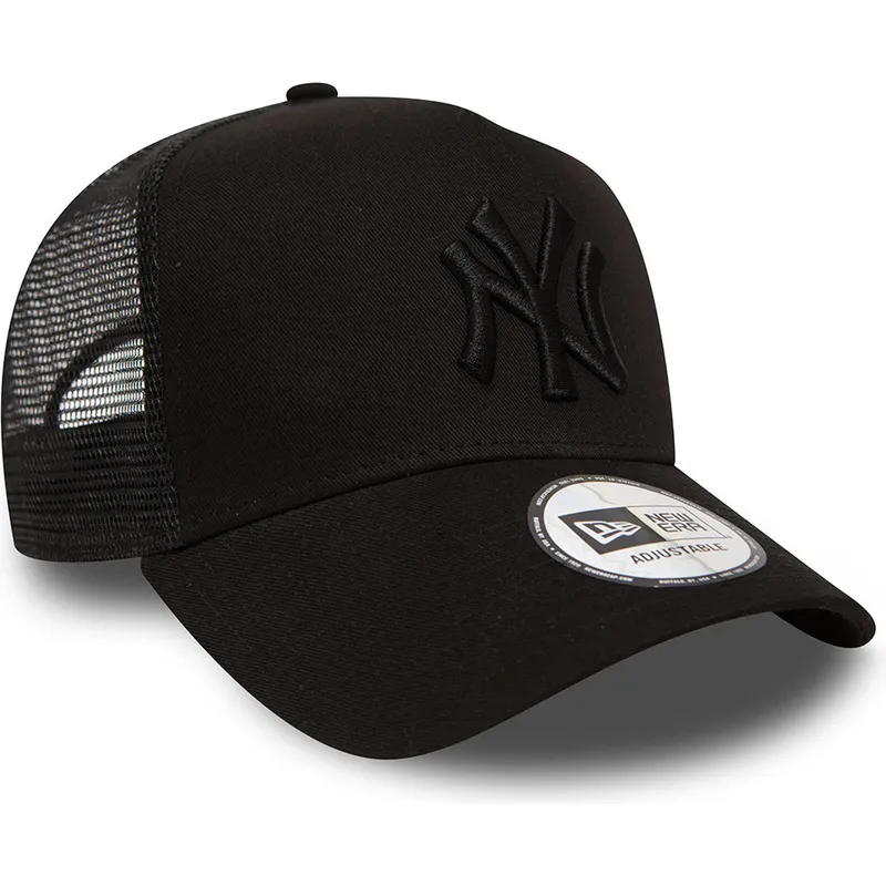 petten-gebogen-zwart-snapback-clean-a-frame-van-new-york-yankees-mlb-van-new-era petten-gebogen-zwart-snapback-clean-a-frame-van-new-york-yankees-mlb-van-new-era