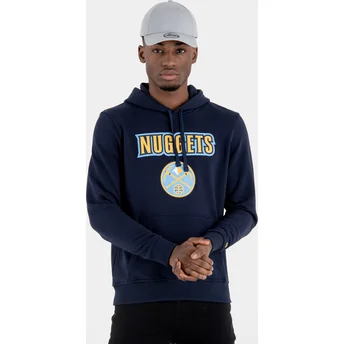 Sweater met capuchon marineblauw Pullover Hoody van Denver Nuggets NBA van New Era