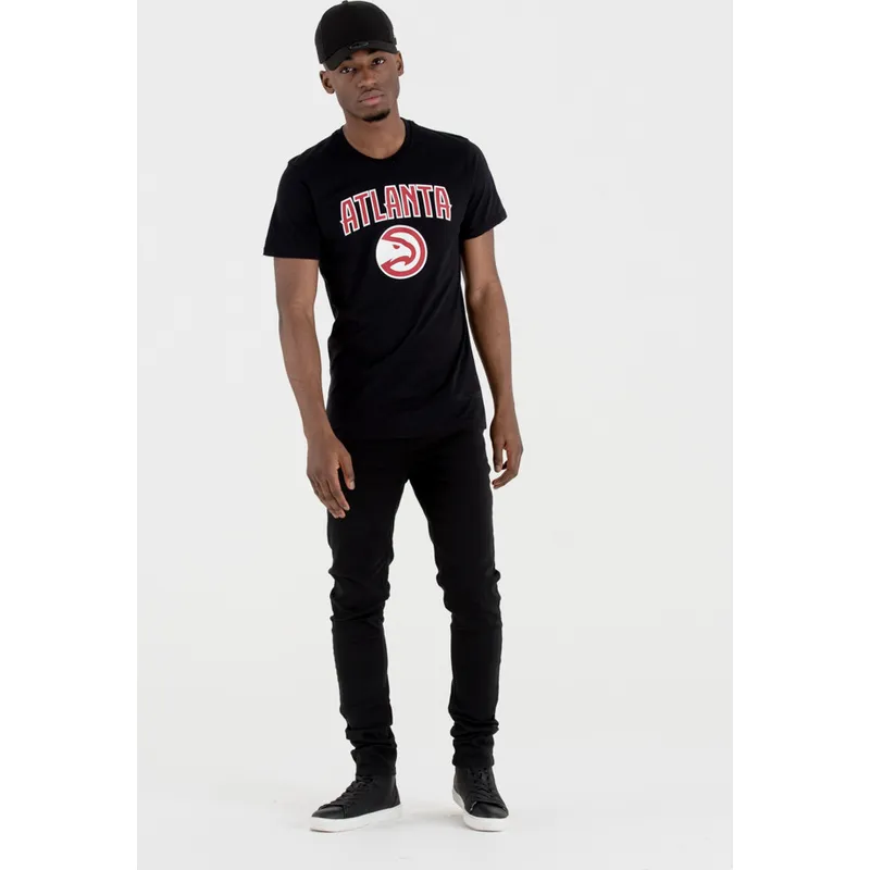 t-shirt-korte-mouw-zwart-van-atlanta-hawks-nba-van-new-era