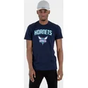 t-shirt-korte-mouw-marineblauw-van-charlotte-hornets-nba-van-new-era