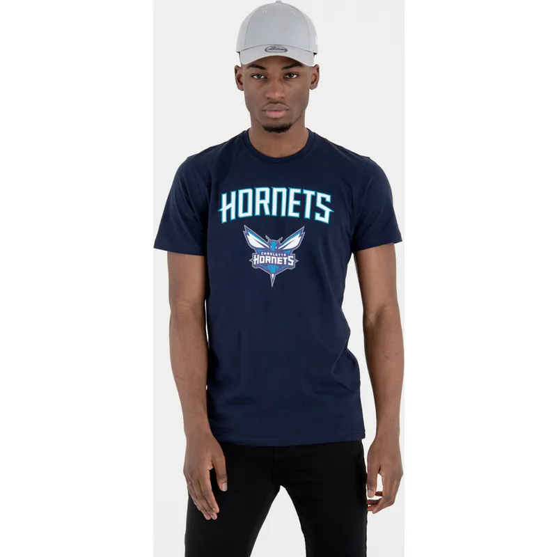 t-shirt-korte-mouw-marineblauw-van-charlotte-hornets-nba-van-new-era