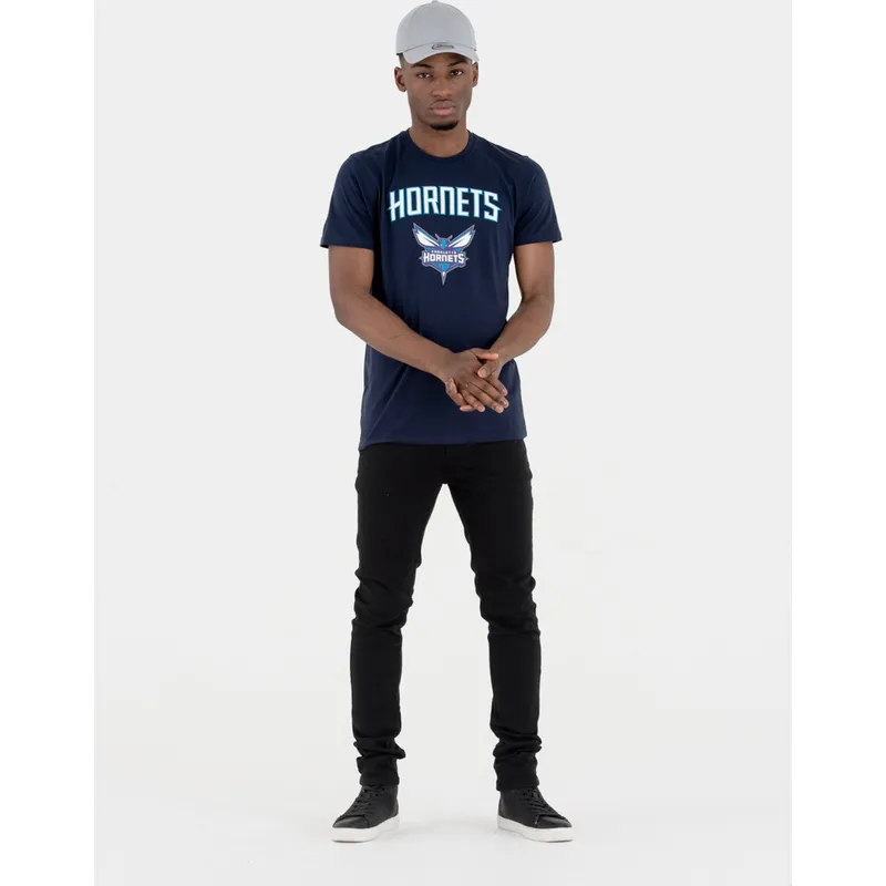 t-shirt-korte-mouw-marineblauw-van-charlotte-hornets-nba-van-new-era