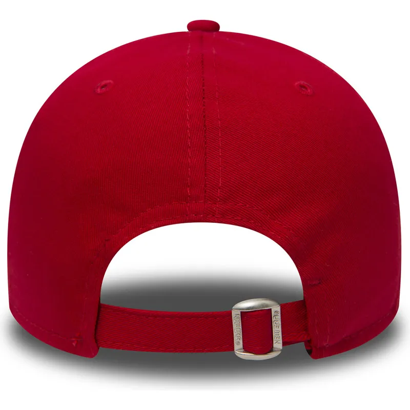 petten-gebogen-rood-verstelbaar-9forty-essential-van-new-york-yankees-mlb-van-new-era
