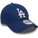 petten-gebogen-blauw-fitted-39thirty-essential-van-los-angeles-dodgers-mlb-van-new-era