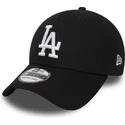 petten-gebogen-zwart-fitted-39thirty-essential-van-los-angeles-dodgers-mlb-van-new-era
