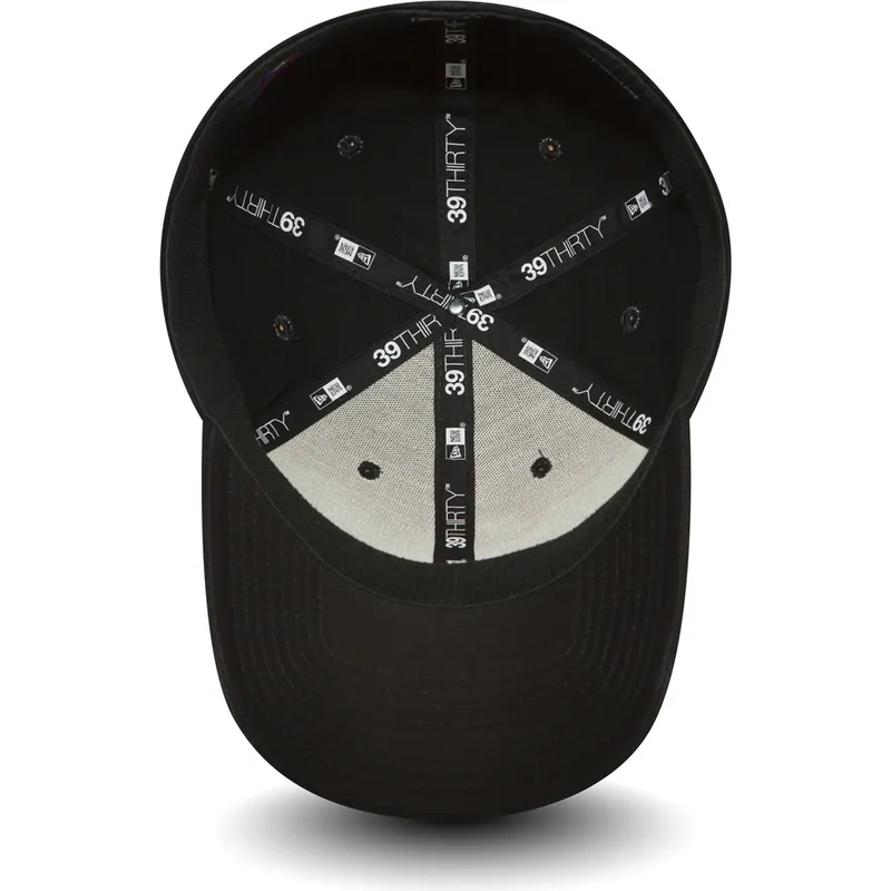 petten-gebogen-zwart-fitted-39thirty-essential-van-los-angeles-dodgers-mlb-van-new-era