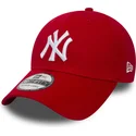 petten-gebogen-rood-fitted-39thirty-classic-van-new-york-yankees-mlb-van-new-era