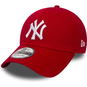 Petten gebogen rood fitted 39THIRTY Classic van New York Yankees MLB van New Era