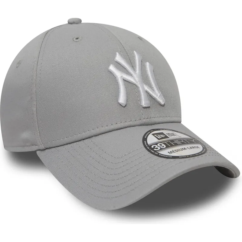 petten-gebogen-grijs-fitted-39thirty-classic-van-new-york-yankees-mlb-van-new-era