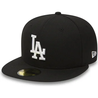 Petten plat zwart fitted 59FIFTY Essential van Los...