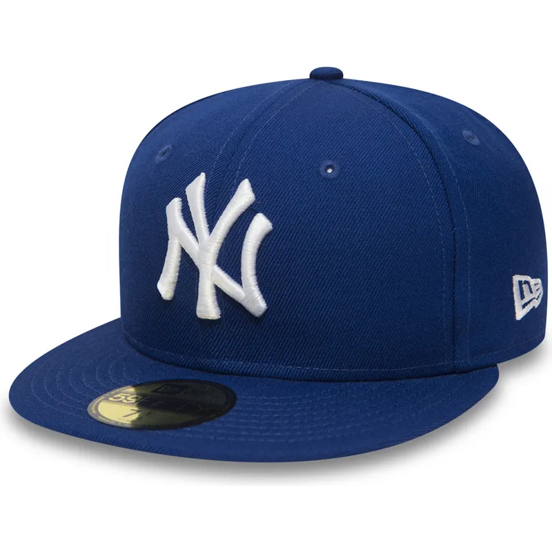 petten-plat-blauw-fitted-59fifty-essential-van-new-york-yankees-mlb-van-new-era petten-plat-blauw-fitted-59fifty-essential-van-new-york-yankees-mlb-van-new-era