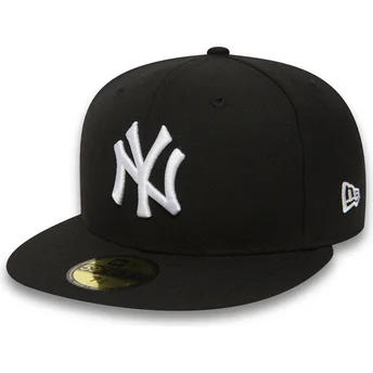 Petten plat zwart fitted 59FIFTY Essential van New York...