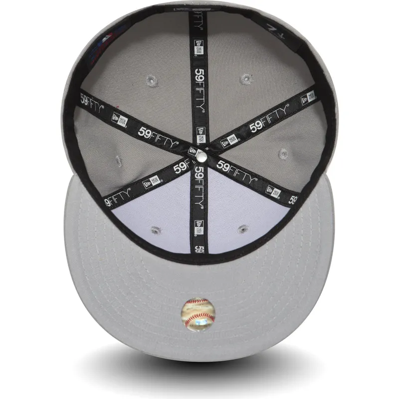 petten-plat-grijs-fitted-59fifty-essential-van-new-york-yankees-mlb-van-new-era
