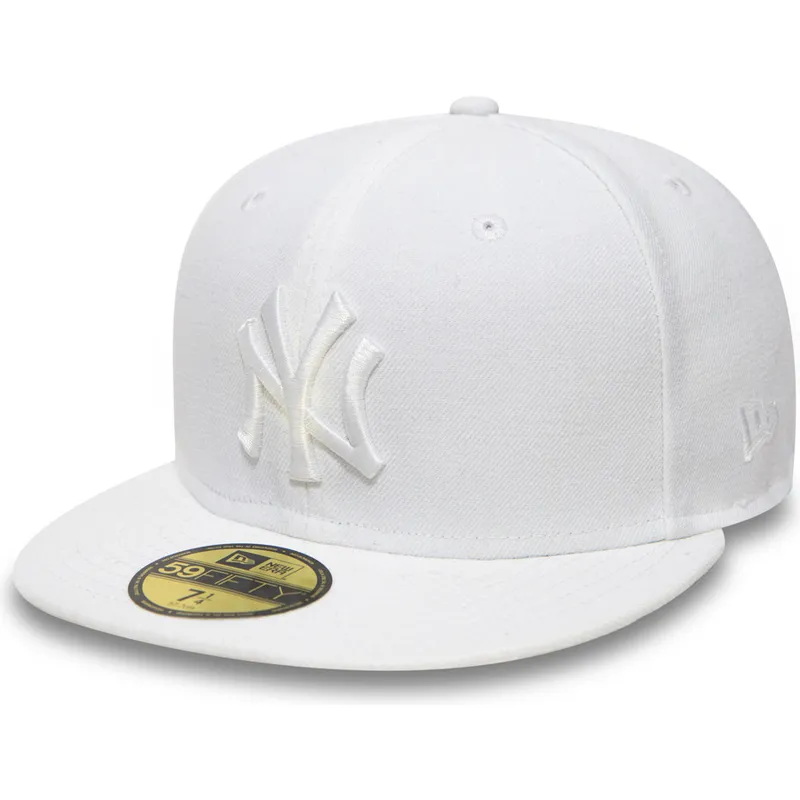 petten-plat-wit-fitted-59fifty-white-on-white-van-new-york-yankees-mlb-van-new-era
