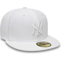 petten-plat-wit-fitted-59fifty-white-on-white-van-new-york-yankees-mlb-van-new-era