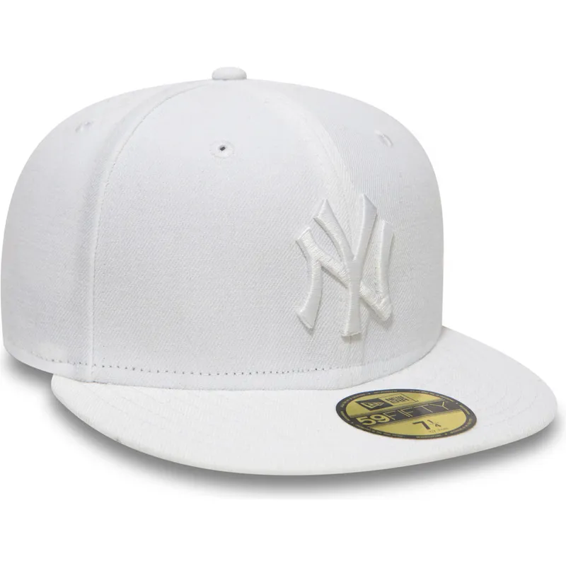 petten-plat-wit-fitted-59fifty-white-on-white-van-new-york-yankees-mlb-van-new-era
