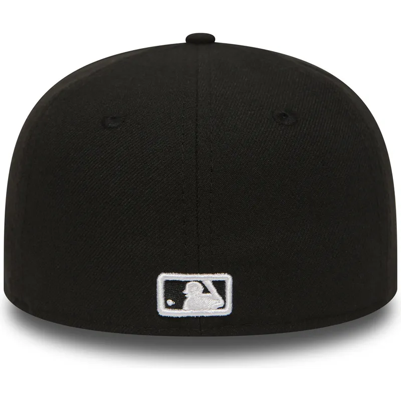 petten-plat-zwart-fitted-voor-kinderen-59fifty-essential-van-new-york-yankees-mlb-van-new-era