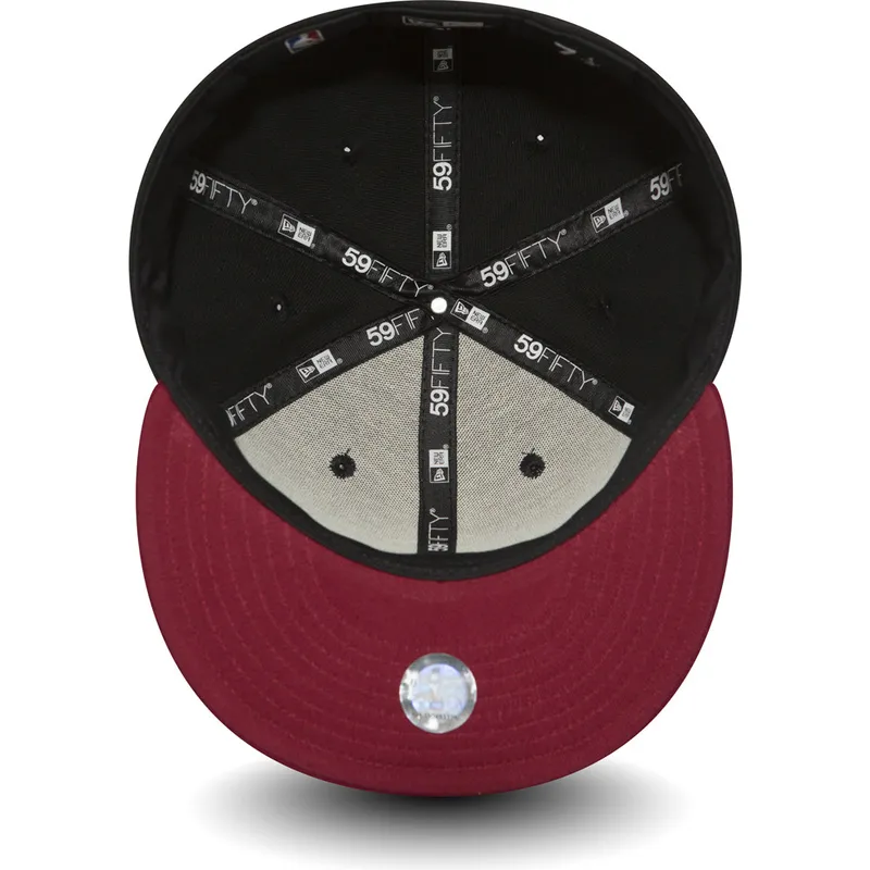 petten-plat-zwart-fitted-59fifty-essential-van-miami-heat-nba-van-new-era