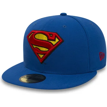 petten-plat-blauw-fitted-59fifty-character-essential-warner-bros-van-new-era