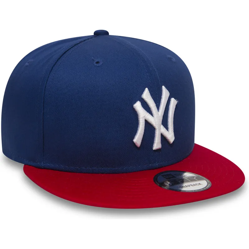 petten-plat-blauw-snapback-ajustable-9fifty-cotton-block-van-new-york-yankees-mlb-van-new-era