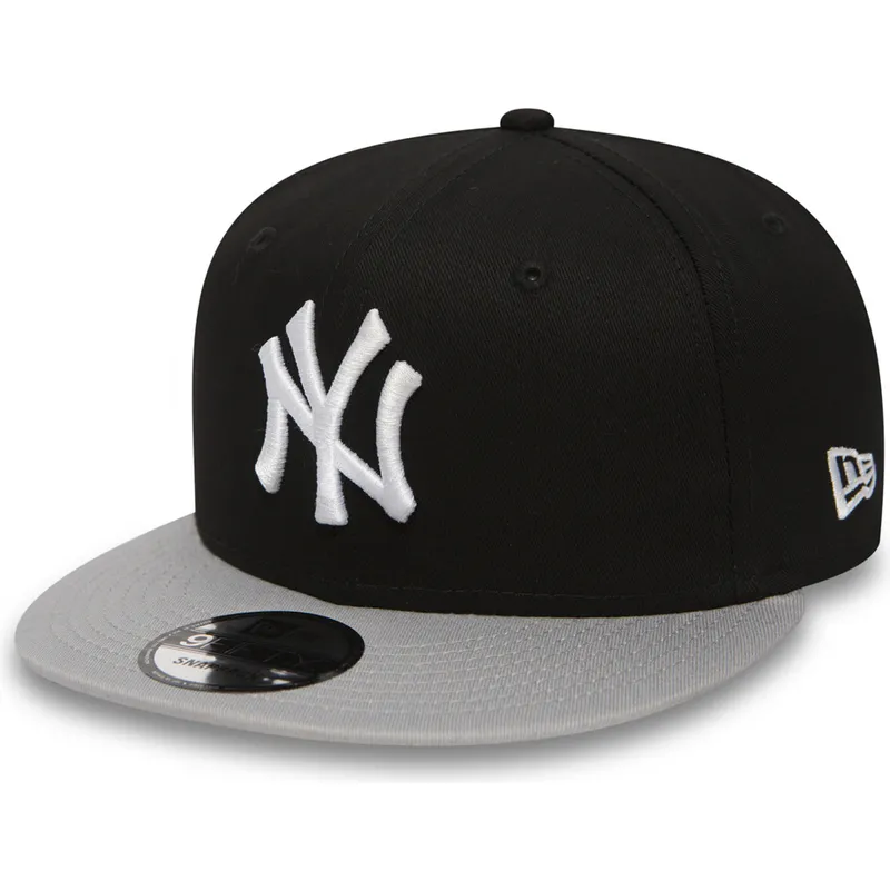 petten-plat-zwart-snapback-ajustable-9fifty-cotton-block-van-new-york-yankees-mlb-van-new-era