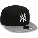 petten-plat-zwart-snapback-ajustable-9fifty-cotton-block-van-new-york-yankees-mlb-van-new-era