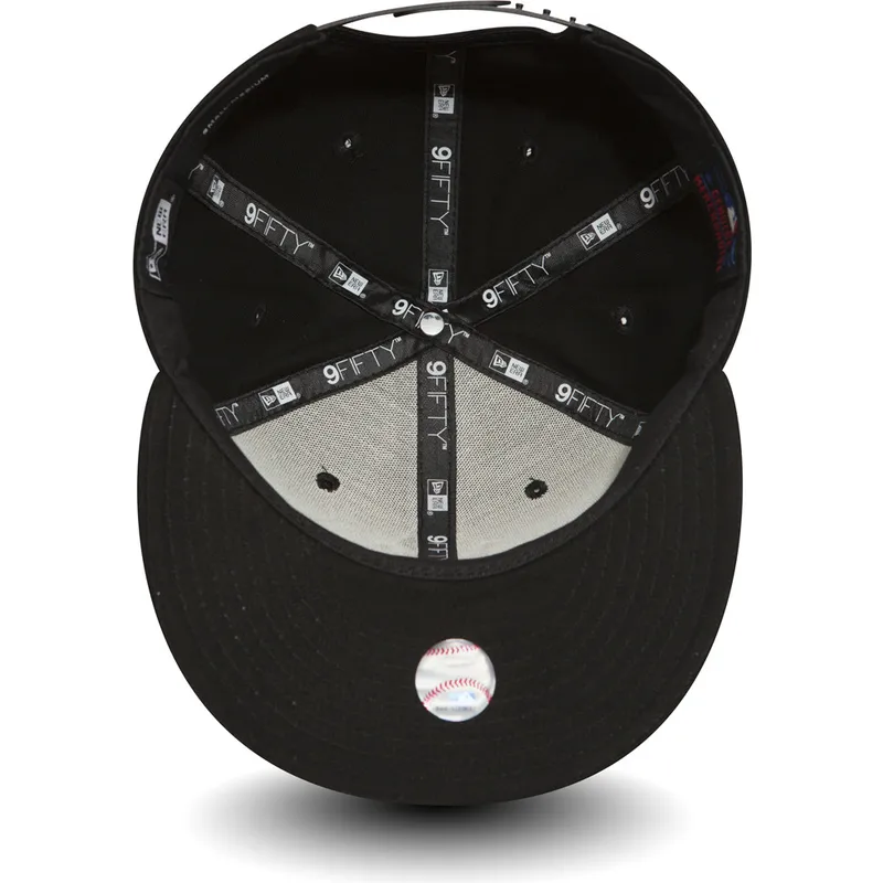 petten-plat-zwart-snapback-ajustable-9fifty-white-on-black-van-new-york-yankees-mlb-van-new-era