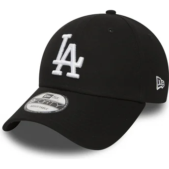 Petten gebogen zwart verstelbaar 9FORTY Essential van Los Angeles Dodgers MLB van New Era