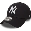 petten-gebogen-marineblauw-verstelbaar-9forty-essential-van-new-york-yankees-mlb-van-new-era