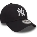 petten-gebogen-marineblauw-verstelbaar-9forty-essential-van-new-york-yankees-mlb-van-new-era