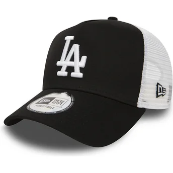 Petten gebogen zwart snapback Clean A Frame van Los Angeles Dodgers MLB van New Era