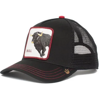 petten-gebogen-zwart-snapback-bull-honky-the-farm-van-goorin-bros