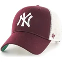 petten-gebogen-rood-snapback-van-new-york-yankees-mlb-van-47-brand