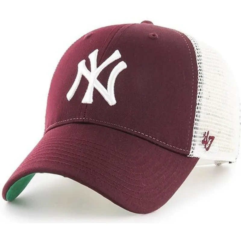 petten-gebogen-rood-snapback-van-new-york-yankees-mlb-van-47-brand petten-gebogen-rood-snapback-van-new-york-yankees-mlb-van-47-brand