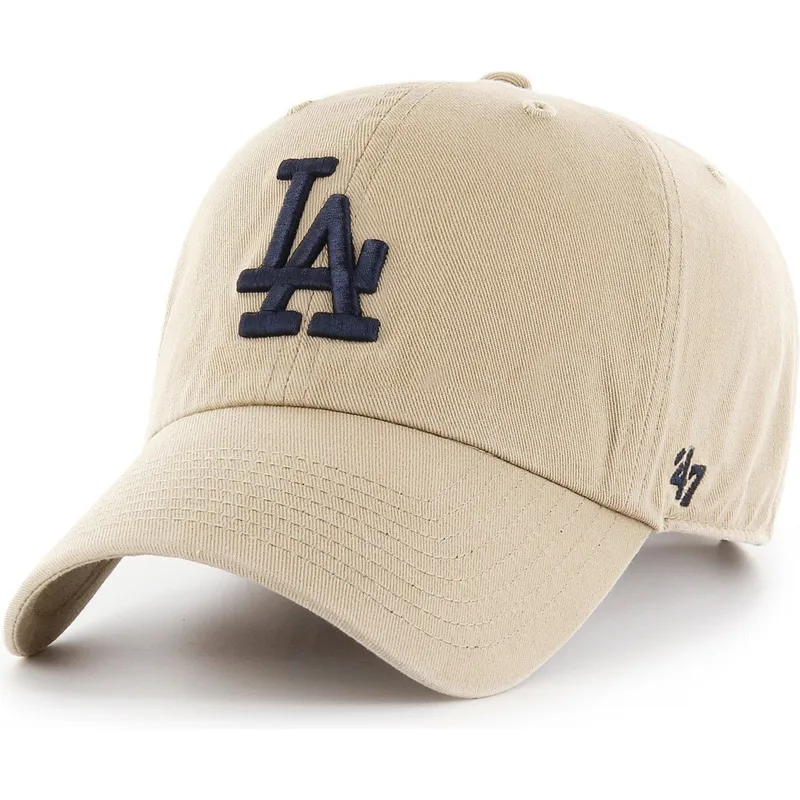 petten-gebogen-beige-verstelbaar-van-los-angeles-dodgers-mlb-van-47-brand
