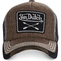 petten-gebogen-bruin-verstelbaar-arrow02-van-von-dutch