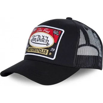 Petten gebogen zwart verstelbaar BLACKY1 van Von Dutch