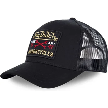 Petten gebogen zwart verstelbaar BLACKY2 van Von Dutch
