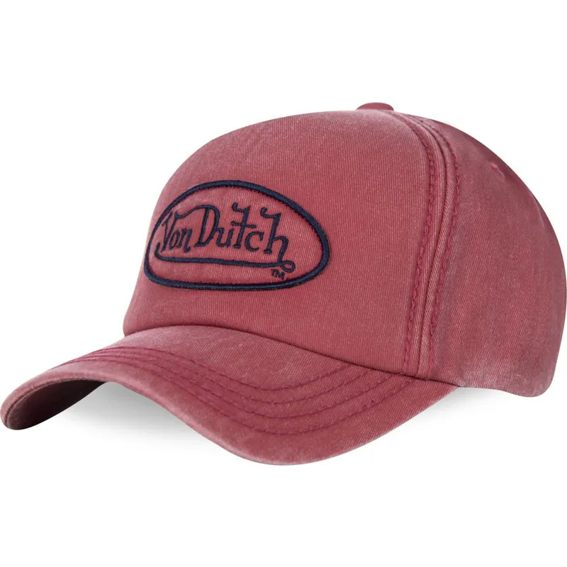 petten-gebogen-rood-verstelbaar-bob04-van-von-dutch