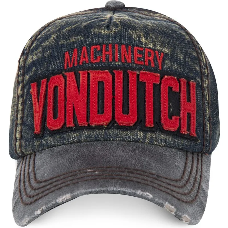 petten-gebogen-blauw-verstelbaar-efecto-vaquero-donald03-van-von-dutch