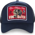 petten-gebogen-marineblauw-snapback-famous2-van-von-dutch
