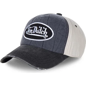 Petten gebogen marineblauw verstelbaar JACK7 van Von Dutch