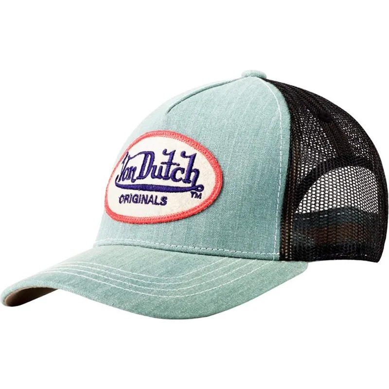 petten-gebogen-blauw-snapback-logd-van-von-dutch