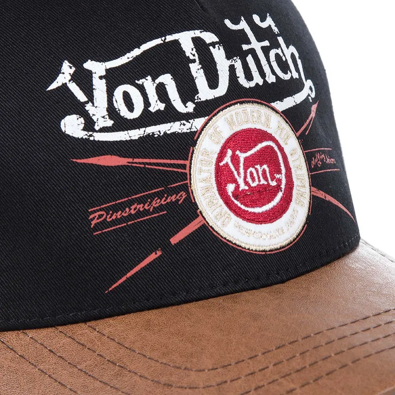 petten-gebogen-zwart-snapback-pin-van-von-dutch