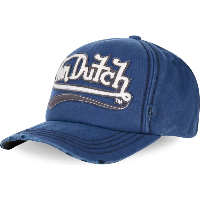 petten-gebogen-blauw-verstelbaar-signa02-van-von-dutch