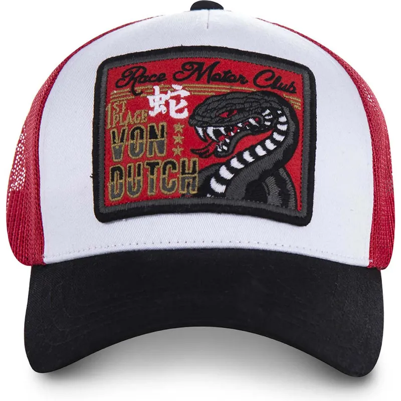 petten-gebogen-wit-snapback-snake-van-von-dutch