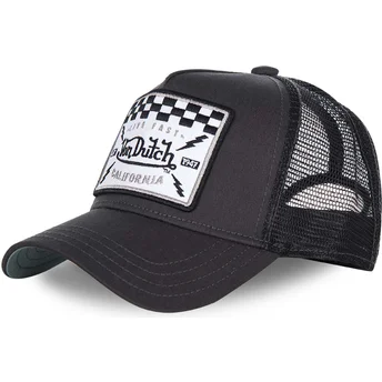 Petten gebogen zwart snapback SQUARE8B van Von Dutch