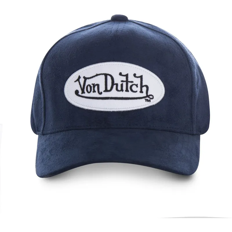 petten-gebogen-marineblauw-verstelbaar-suede8-van-von-dutch